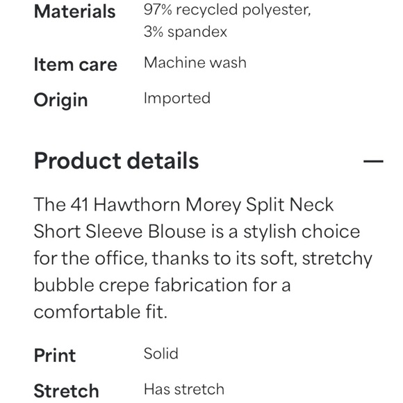 41 Hawthorn Morey Mint Green Split Neck Blouse Tunic - Picture 8 of 13